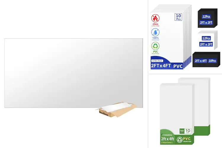 Detailed view of Best 10 Pack Ceiling Tiles For 80 Sq Ft Coverage