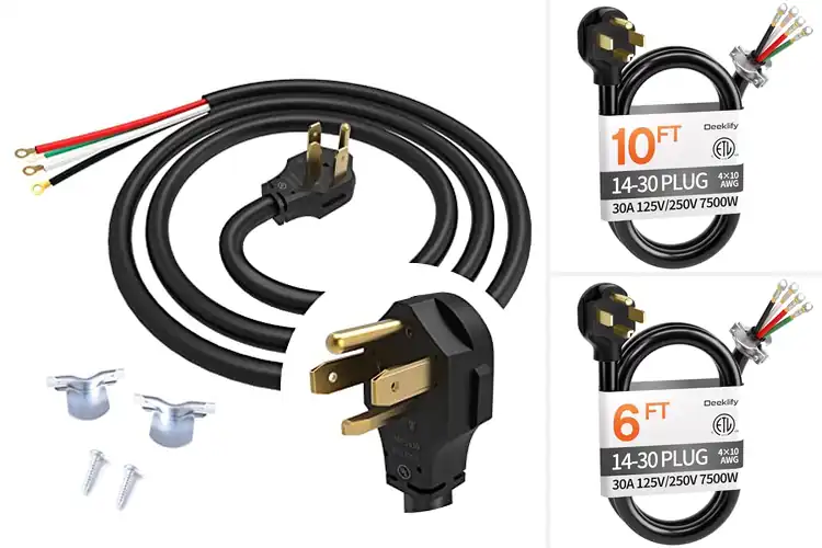 Detailed view of Best 4 Prong Dryer Cord Bundle