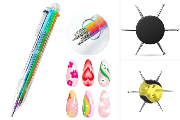 Detailed view of Best 6 Tip Nail Dotting Pen