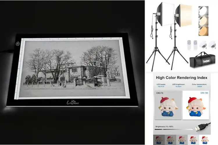 Detailed view of Best LED Light Boxes for Creative Brilliance