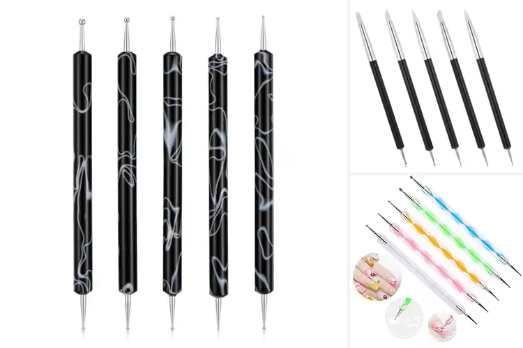Detailed view of Best Polished Black Nail Dottings Tool