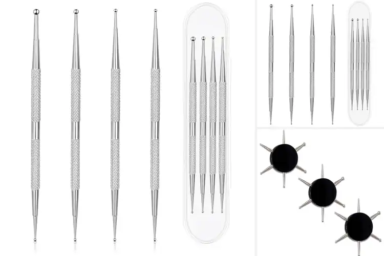 Detailed view of Best Stainless Steel Nail Dotting Tool