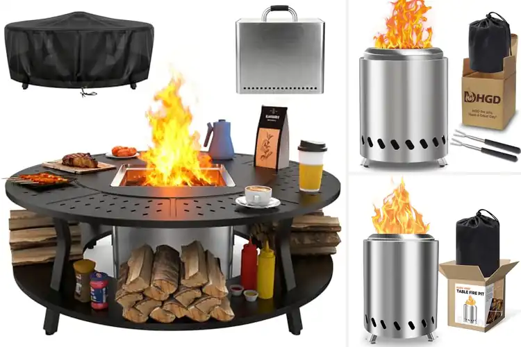 Detailed view of Best Tabletop Fire Pit Safety