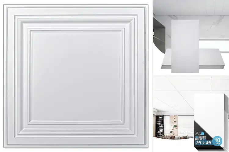 Detailed view of Best White Ceiling Tiles