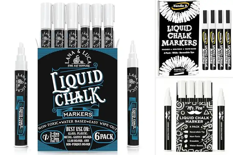 Detailed view of Best White Chalk Pens